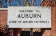 Auburn Welcome Sign