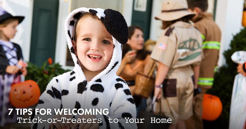 welcoming trick-or-treaters to your home