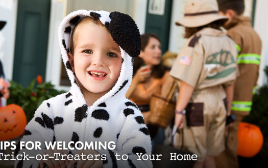 welcoming trick-or-treaters to your home