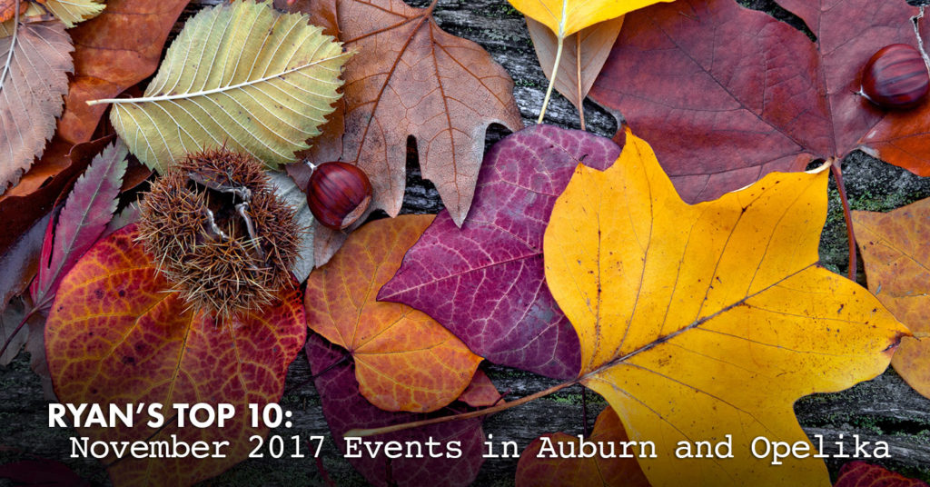 November 2017 events in Auburn and Opelika