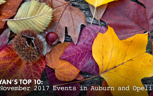 November 2017 events in Auburn and Opelika