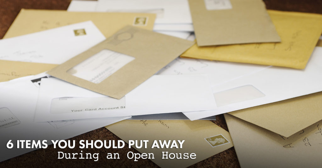 items you should put away during an open house