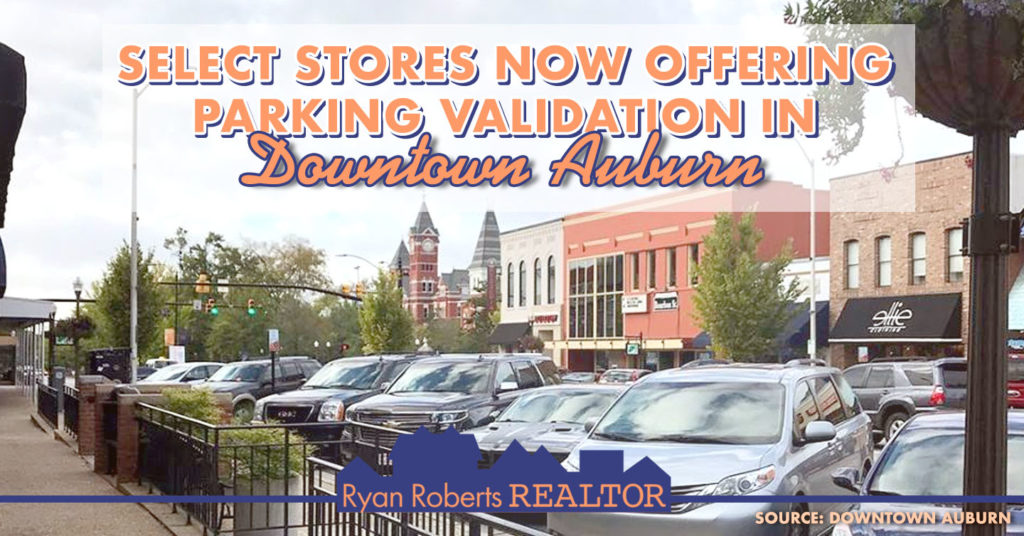 parking validation in downtown Auburn