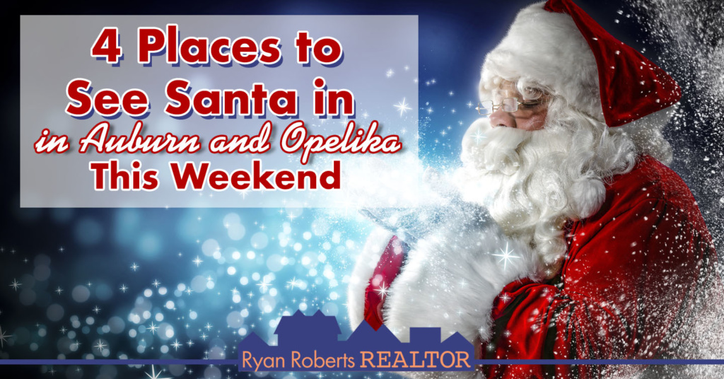 Places to See Santa in Auburn and Opelika