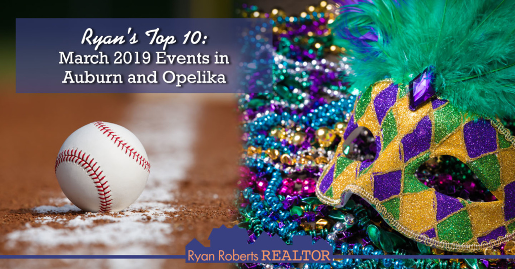 March 2019 events in Auburn and Opelika