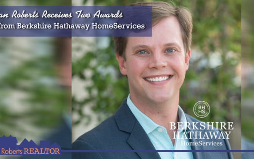 Ryan Roberts recently received two awards from Berkshire Hathaway HomeServices