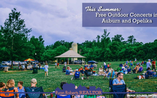 free outdoor concerts in Auburn and Opelika