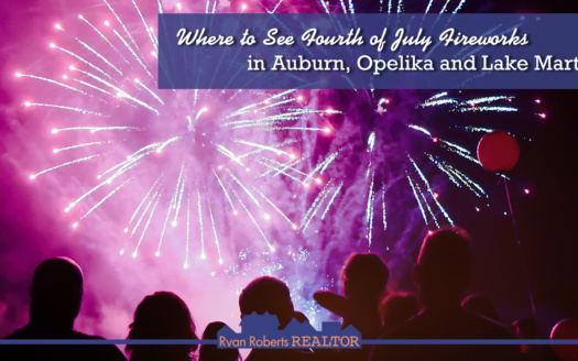 Fourth of July fireworks in Auburn, Opelika and Lake Martin