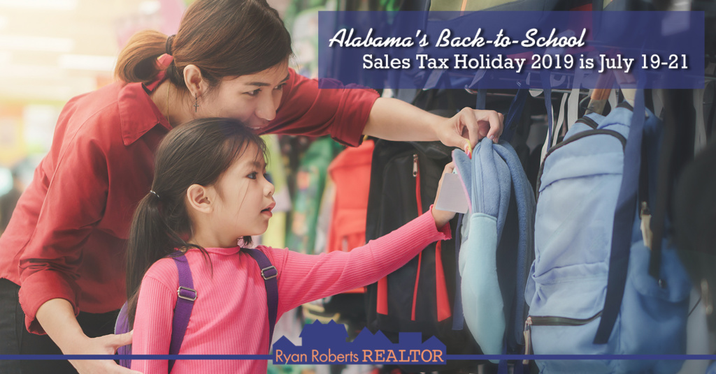 Alabama’s Back-to-School Sales Tax Holiday 2019