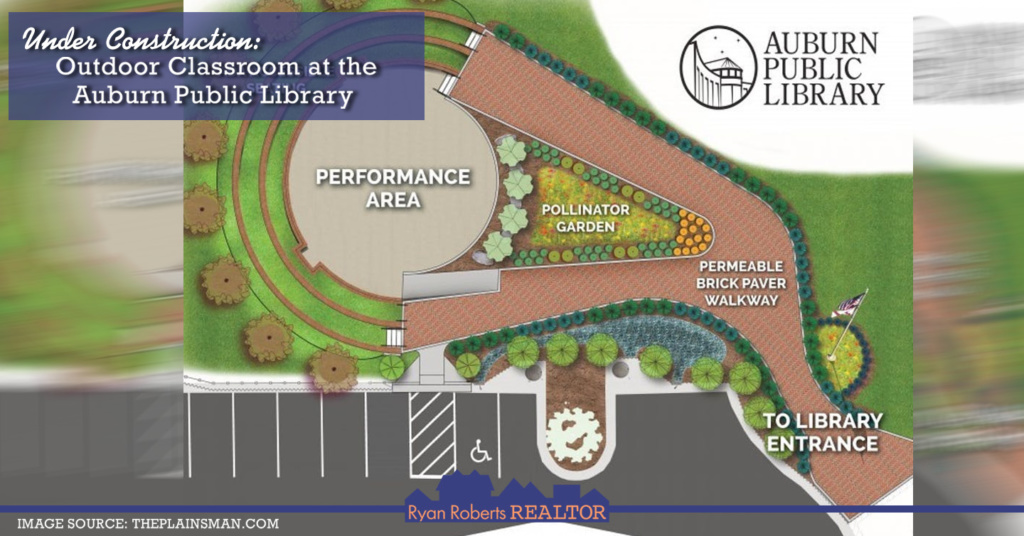 outdoor classroom at the Auburn Public Library