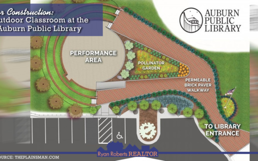 outdoor classroom at the Auburn Public Library