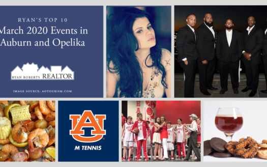 March 2020 Events in Auburn and Opelika