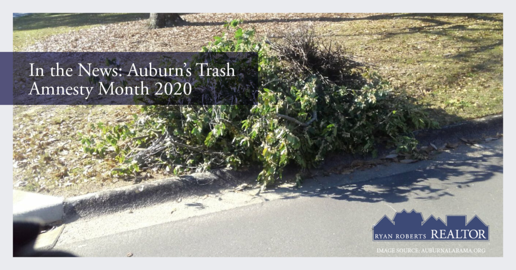 Auburn's trash amnesty month 2020