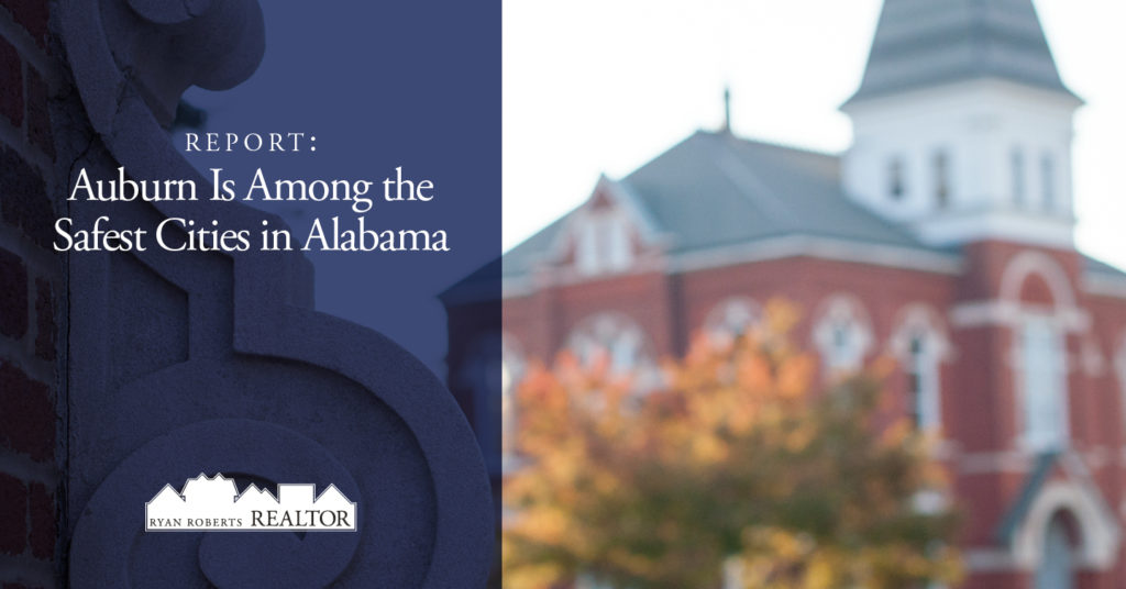 Auburn is among the safest cities in Alabama