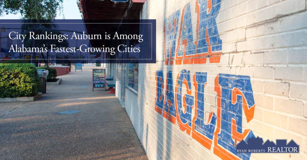 Auburn is among Alabama's fastest-growing cities