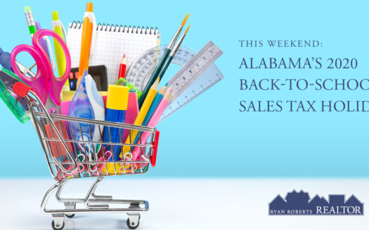 Alabama's 2020 Back-to-School Sales Tax Holiday