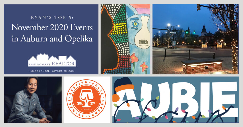 November 2020 events in Auburn and Opelika