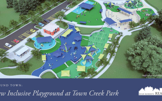 new inclusive playground at Town Creek Park