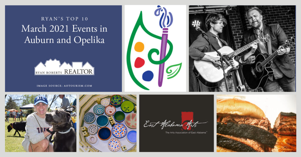 March 2021 Events in Auburn and Opelika