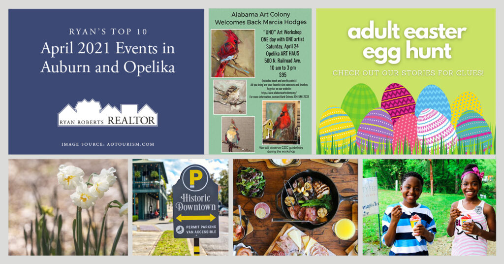 April 2021 Events in Auburn and Opelika