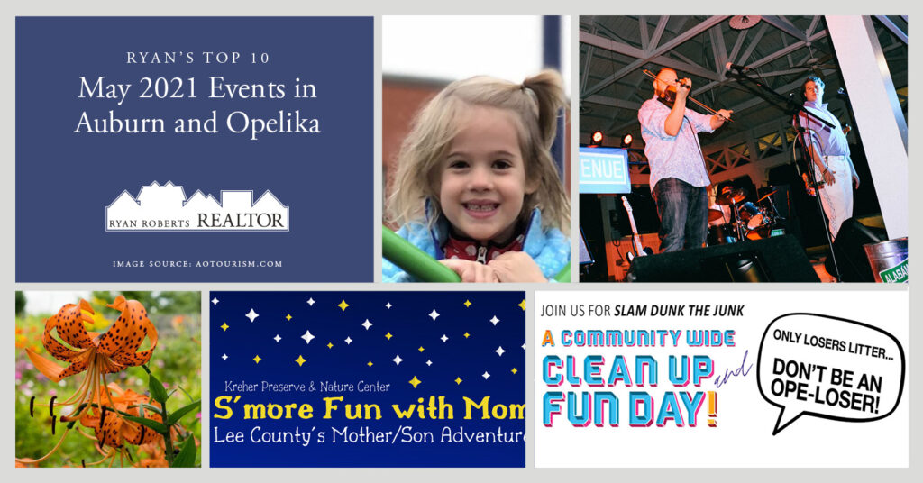 May 2021 Events in Auburn and Opelika