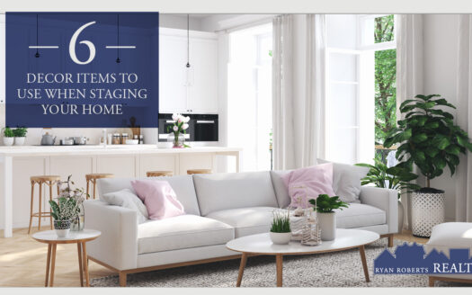 decor items to use when staging your home