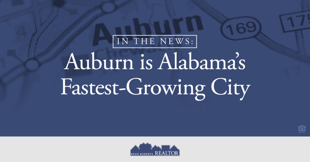 Auburn is Alabama's fastest-growing city