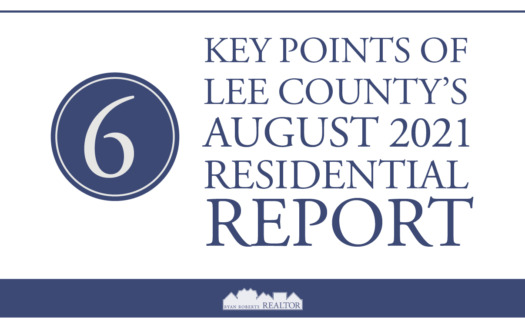 Key Points of Lee County's August 2021 Residential Report