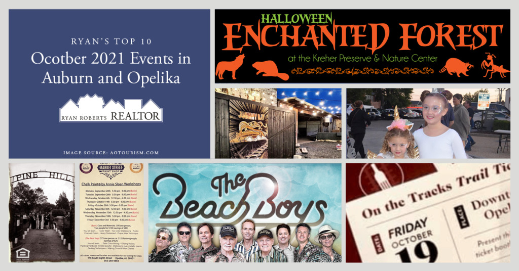 October 2021 Events in Auburn and Opelika