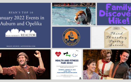 January 2022 events in Auburn and Opelika