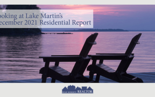 looking at Lake Martin's December 2021 Residential Report