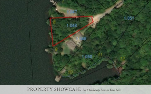 Lot 8 Hideaway Lane on Yates Lake