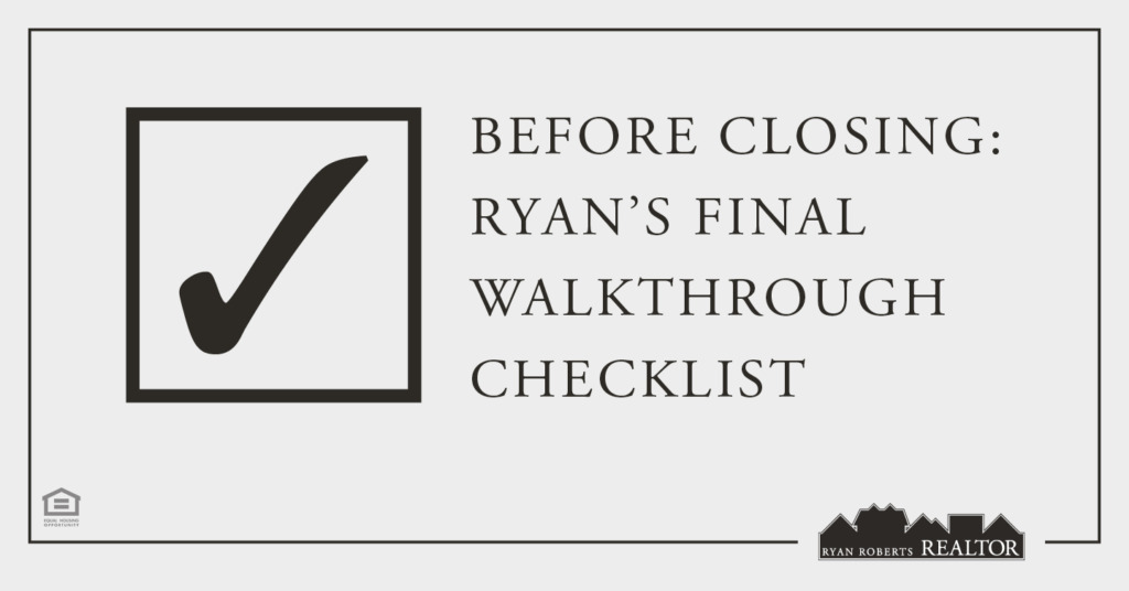 final walkthrough checklist