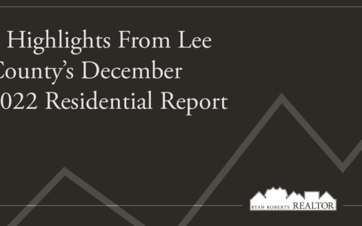 highlights from Lee County’s December 2022 Residential Report