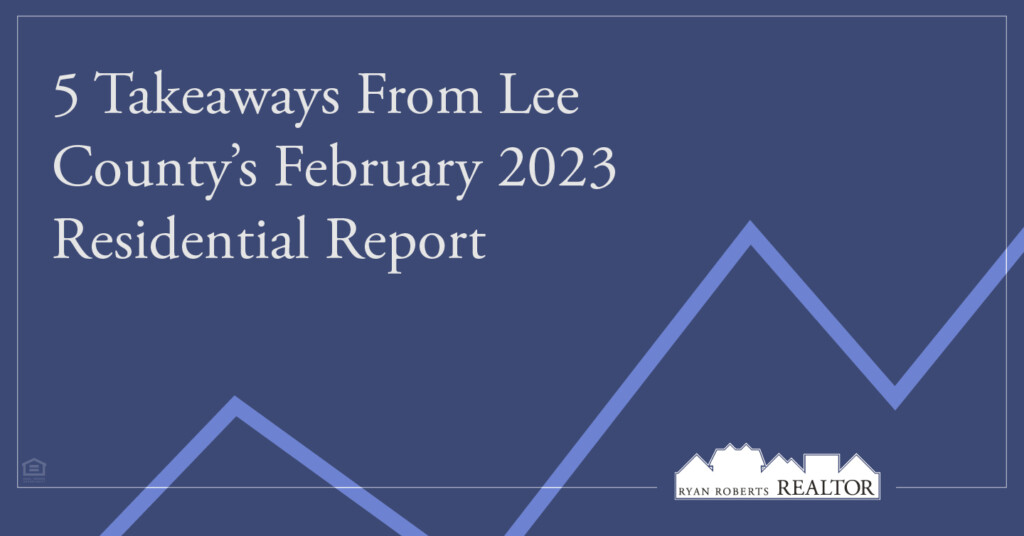 takeaways from Lee County's February 2023 Residential Report