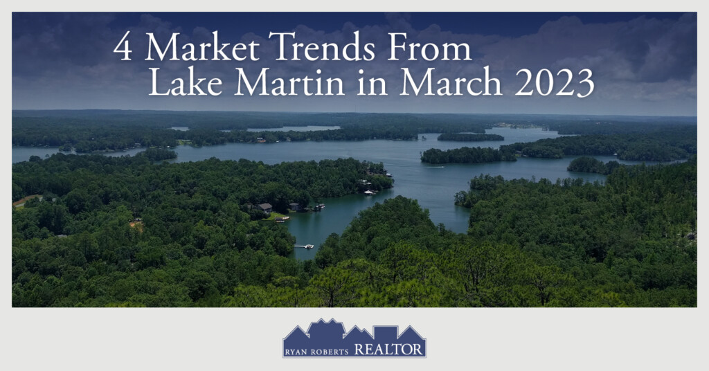 market trends from Lake Martin in March 2023