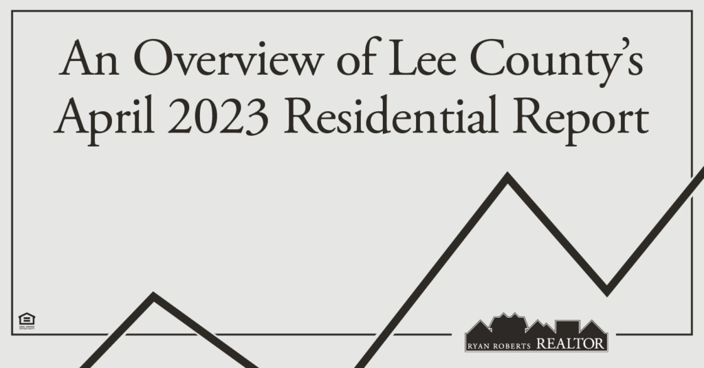 an overview of Lee County's April 2023 Residential Report