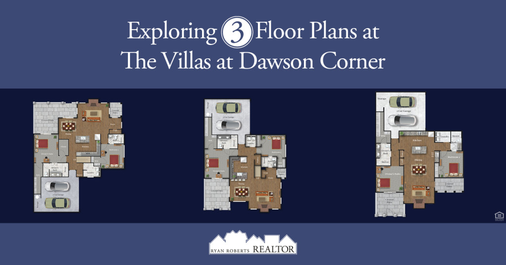 floor plans at The Villas at Dawson Corner