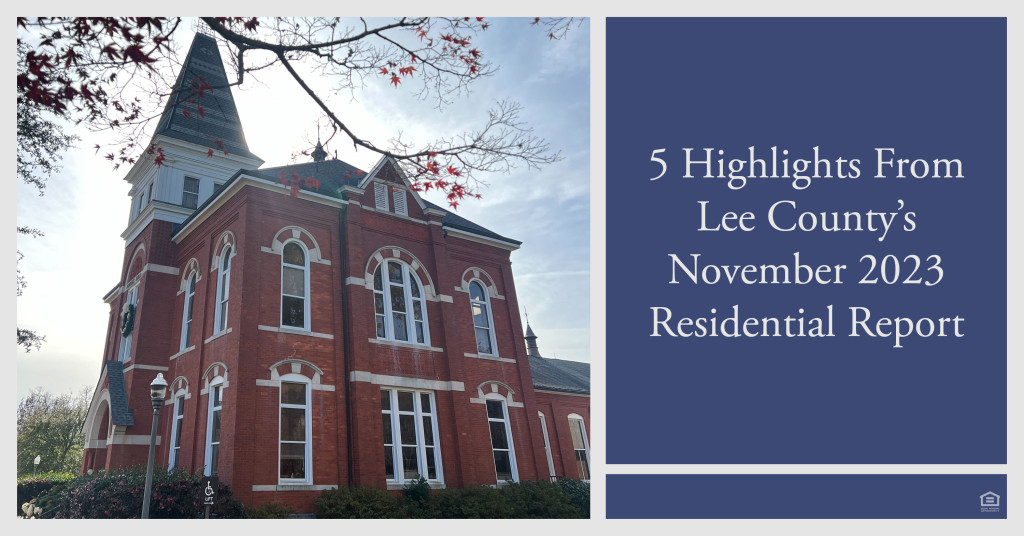 highlights from Lee County’s November 2023 Residential Report