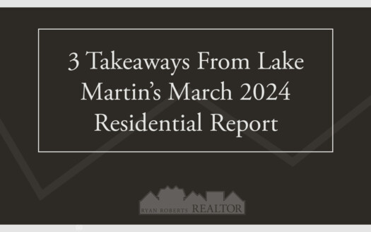 Lake Martin’s March 2024 Residential Report