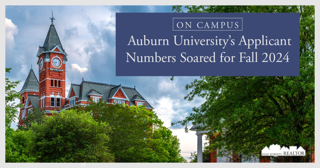 Auburn University's applicant numbers soared for fall 2024