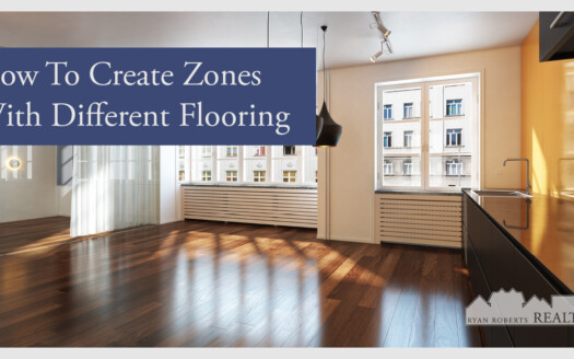 how to create zones with different flooring