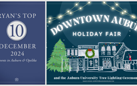 December 2024 events in Auburn and Opelika