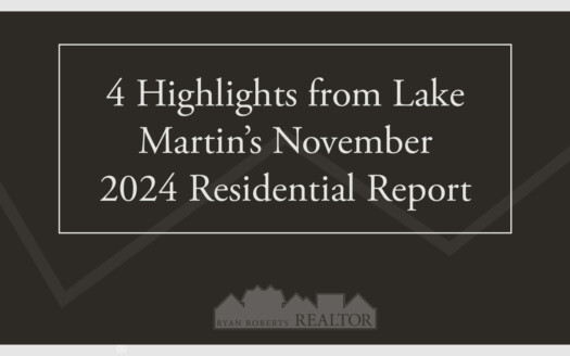 Lake Martin's November 2024 Residential Report